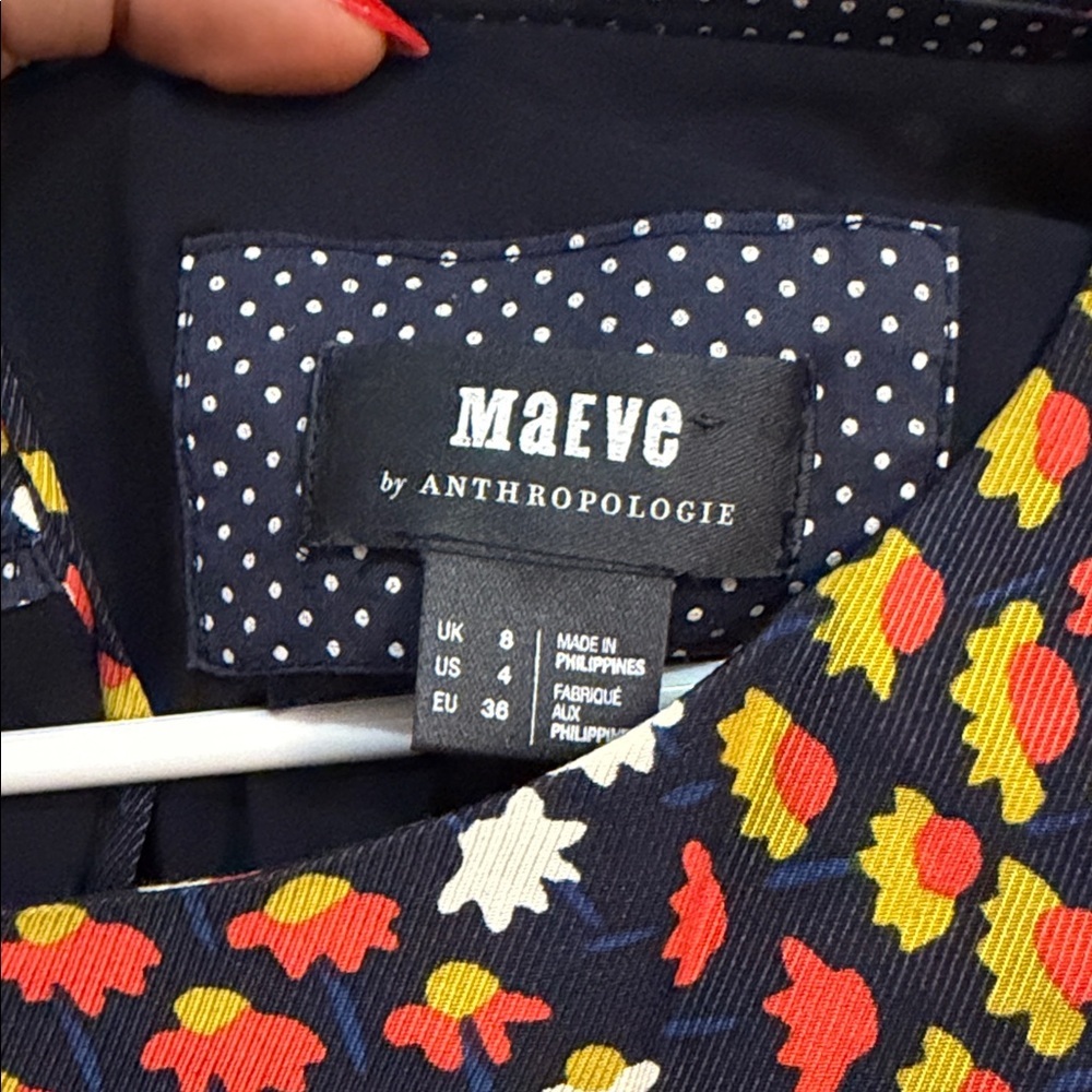 Anthropologie Colorful Diamond Pattern Midi Dress - Picture 5 of 5
